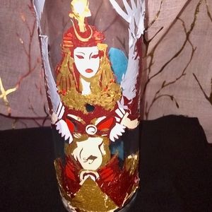 Elegant Egyptian Goddess Isis Vase